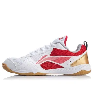 Li-Ning Ma Long Signature Table Tennis Shoes 'Red White', white