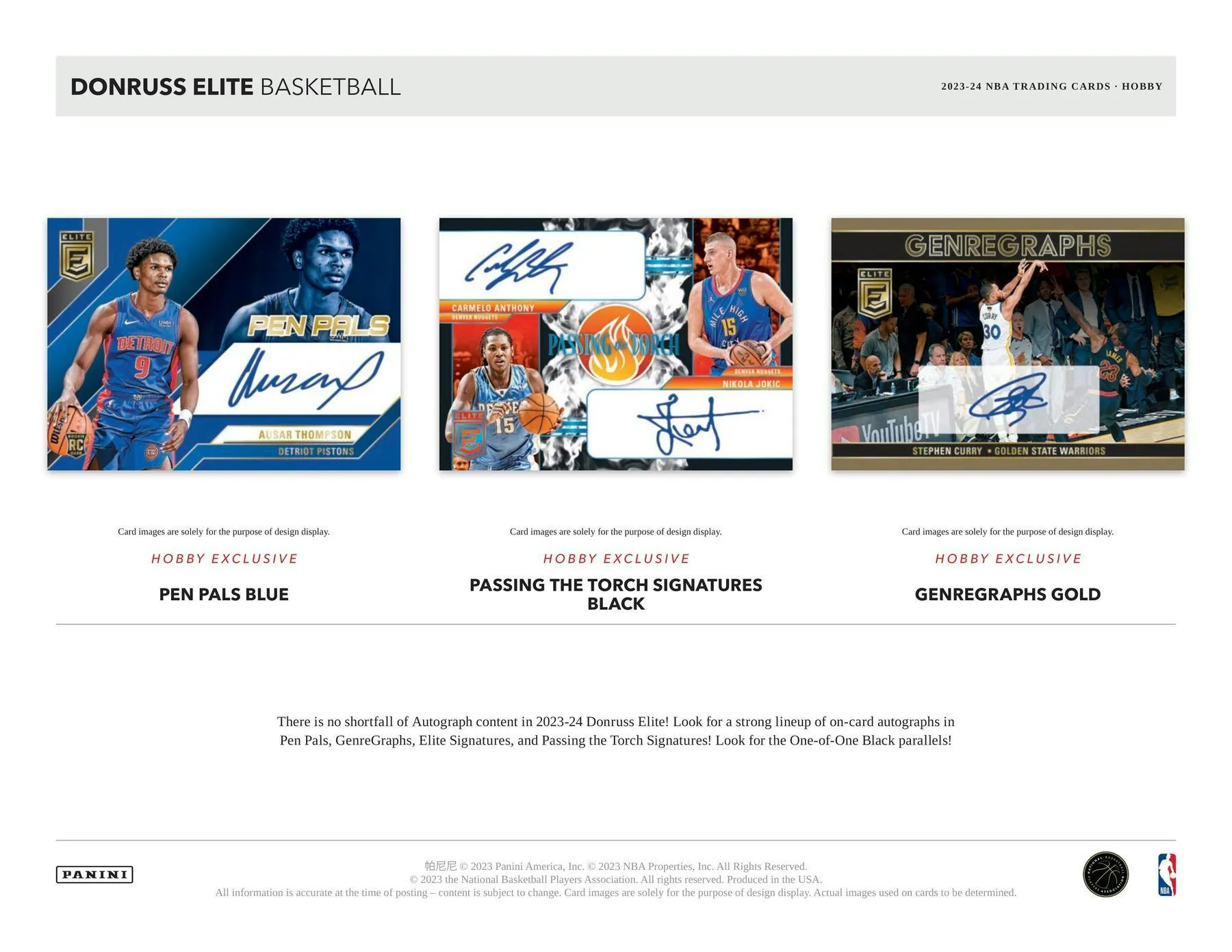 2023-24 Panini Donruss Elite Basketball Hobby Box