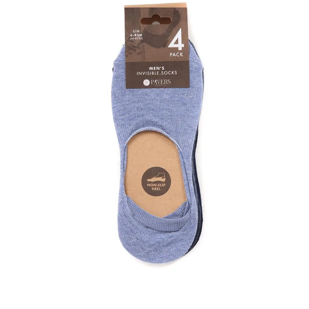 4-Pack Invisible Socks - EKIN37003 / 324 058