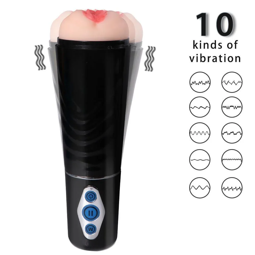 5 Suction Patterns Male Masturbator Cup 10 Vibration Modes