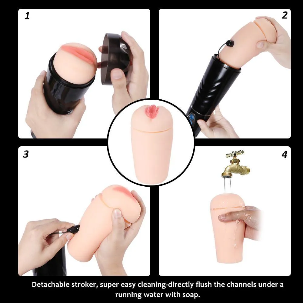 5 Suction Patterns Male Masturbator Cup 10 Vibration Modes