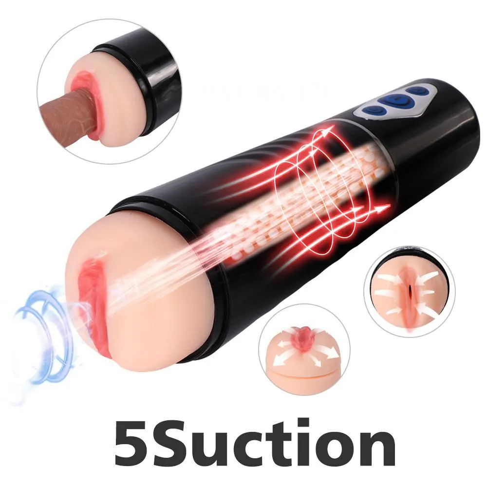 5 Suction Patterns Male Masturbator Cup 10 Vibration Modes