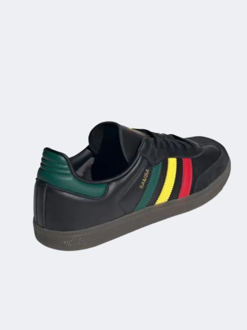 Adidas Samba Og Unisex Original Shoes Black/Yellow/Green