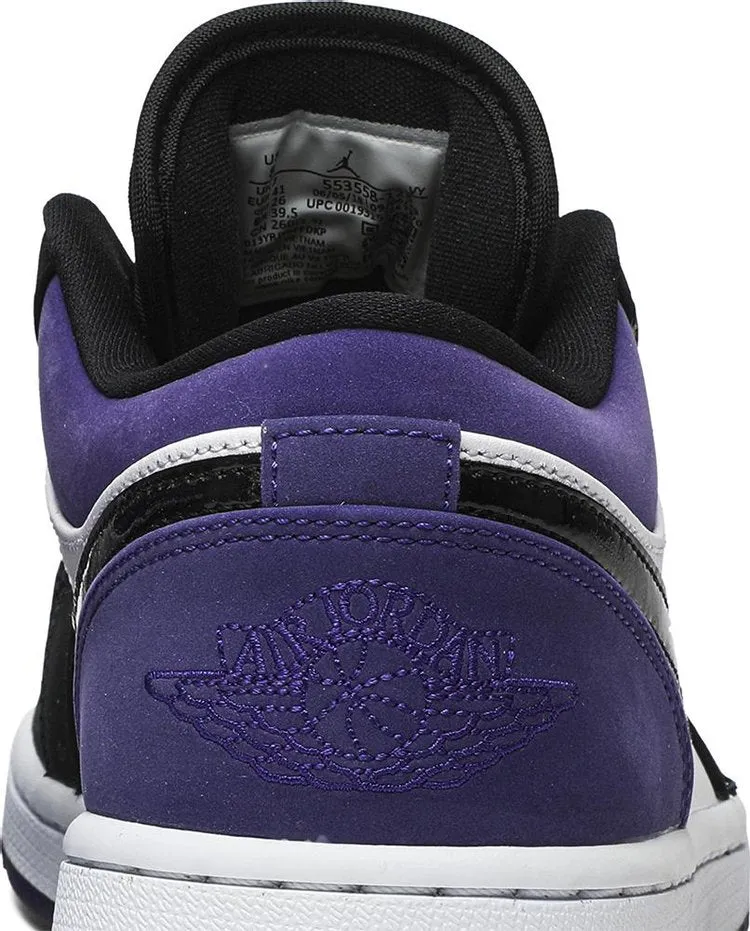 Air Jordan 1 Low Court Purple sneakers, purple