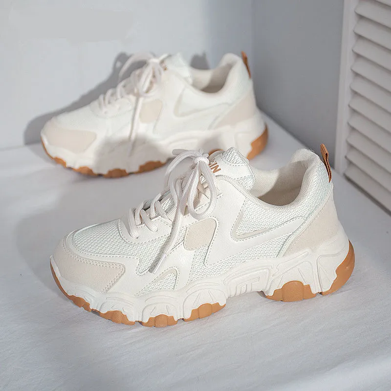 Amozae-    Sneakers White buffalo Autumn Women Tennis Sports Shoes Platform Flat Vulcanize Korean Basket Casual Spring Running