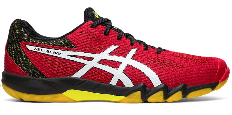 ASICS Gel-Blade 7 Men's Court Shoes, Red / White