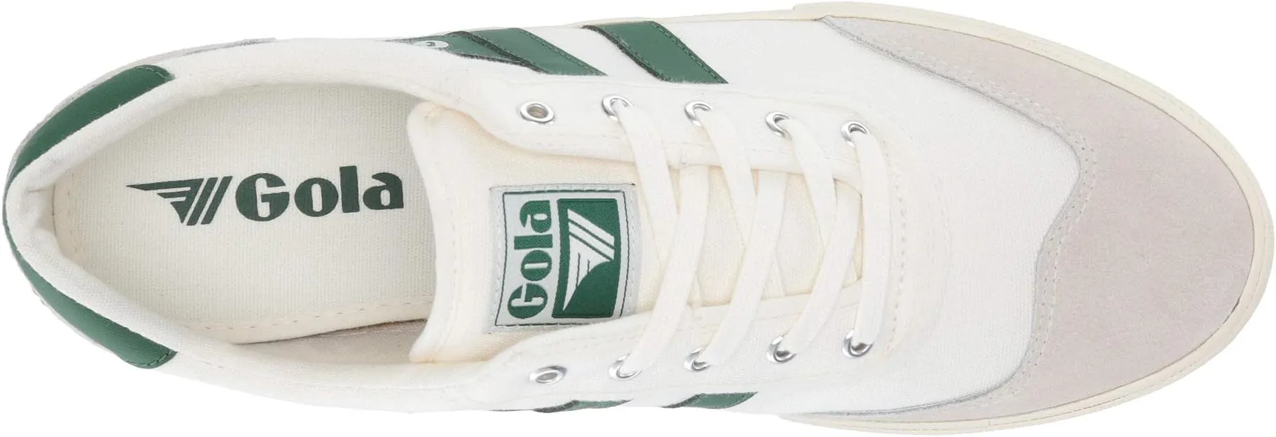 Badminton Gola sneakers, Off-White/Green