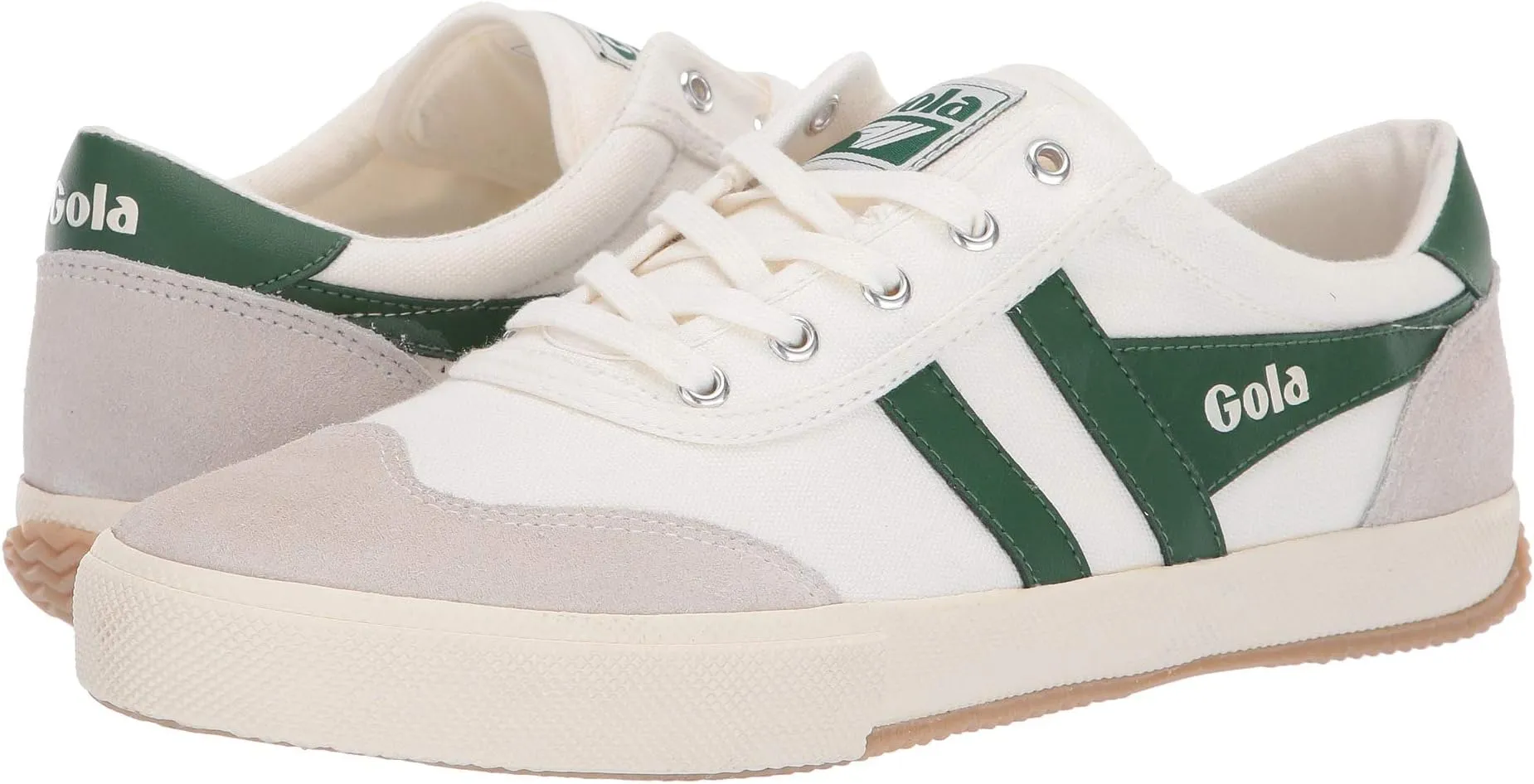 Badminton Gola sneakers, Off-White/Green