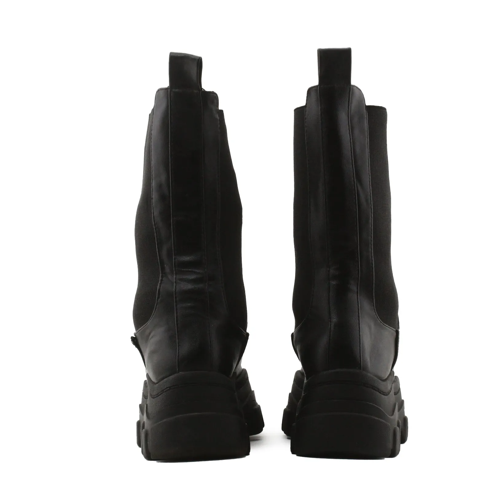 Bershka Stretchable Ankle Boots | 100% Authentic Leather