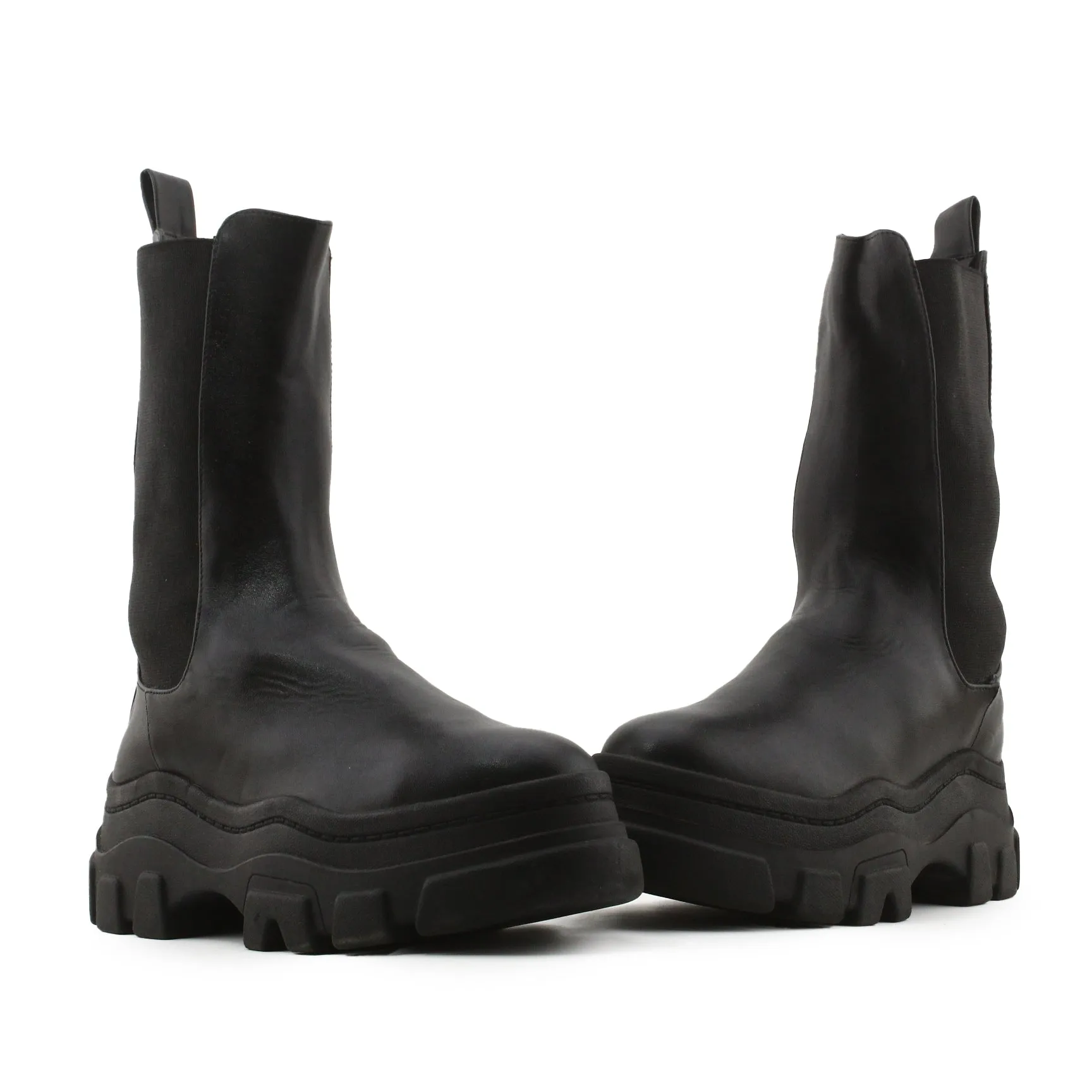 Bershka Stretchable Ankle Boots | 100% Authentic Leather