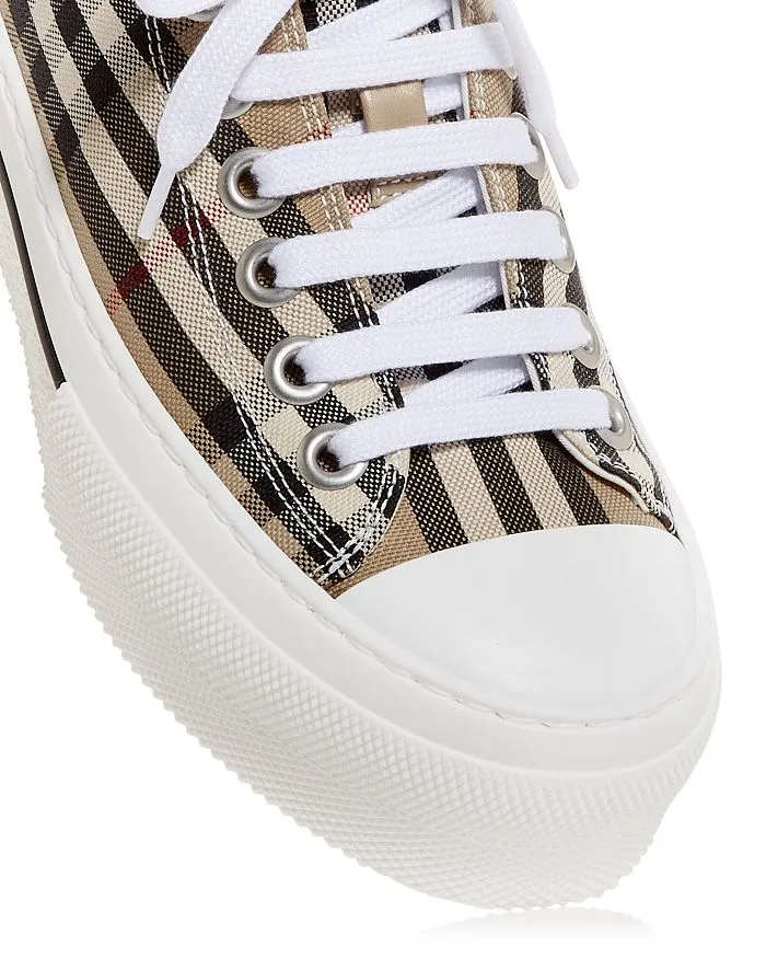 Burberry Women's Vintage Check Platform Low Top Sneakers