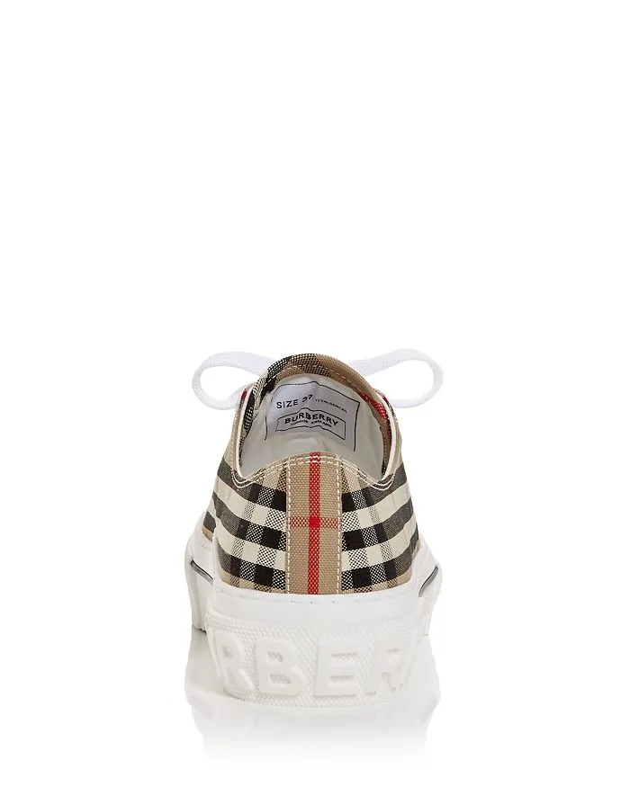 Burberry Women's Vintage Check Platform Low Top Sneakers