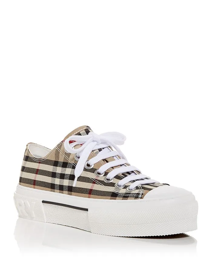 Burberry Women's Vintage Check Platform Low Top Sneakers