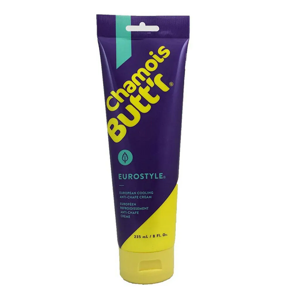 Chamois Butt'r Eurostyle Anti-Chafe Cream, 8 ounce tube