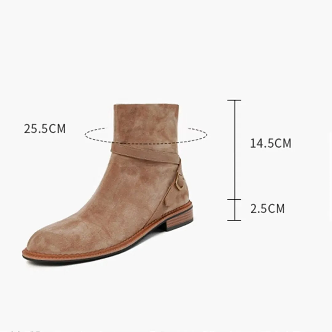 Contemporary Ankle Leather Boots