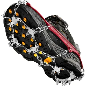 Crampons Ice Cleats Traction Snow Grips for Boots Shoes Women Men Kids Anti Slip 19 Stainless Steel Spikes Safe Protect for Hiking Fishing Walking Climbing Mountaineering