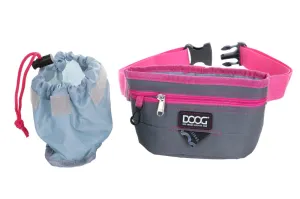 DOOG Good Dog Treat Pouch - Grey/Pink