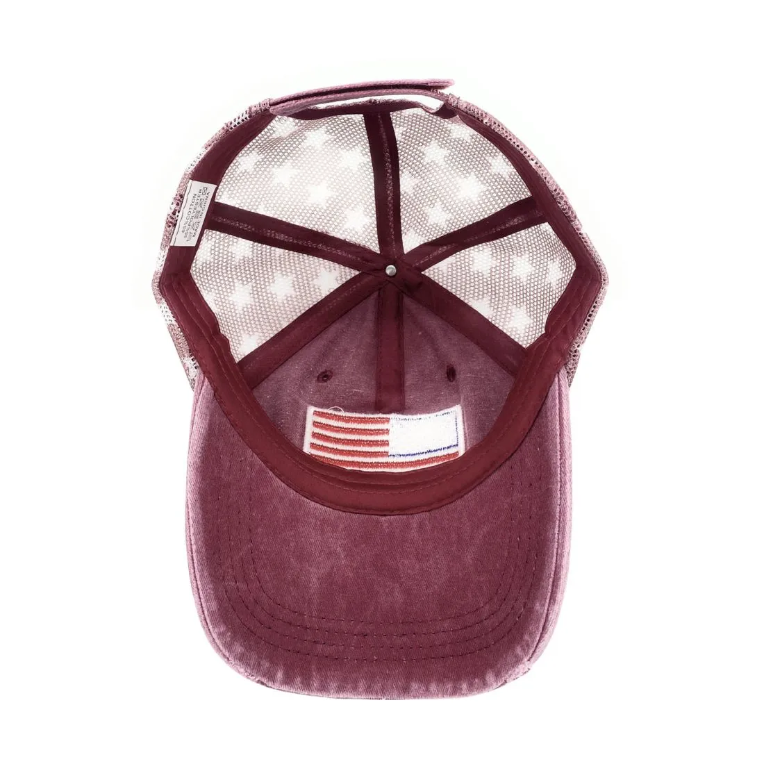 Empire Cove Distressed Washed USA Flag Stars Baseball Trucker Caps Patriotic Hat