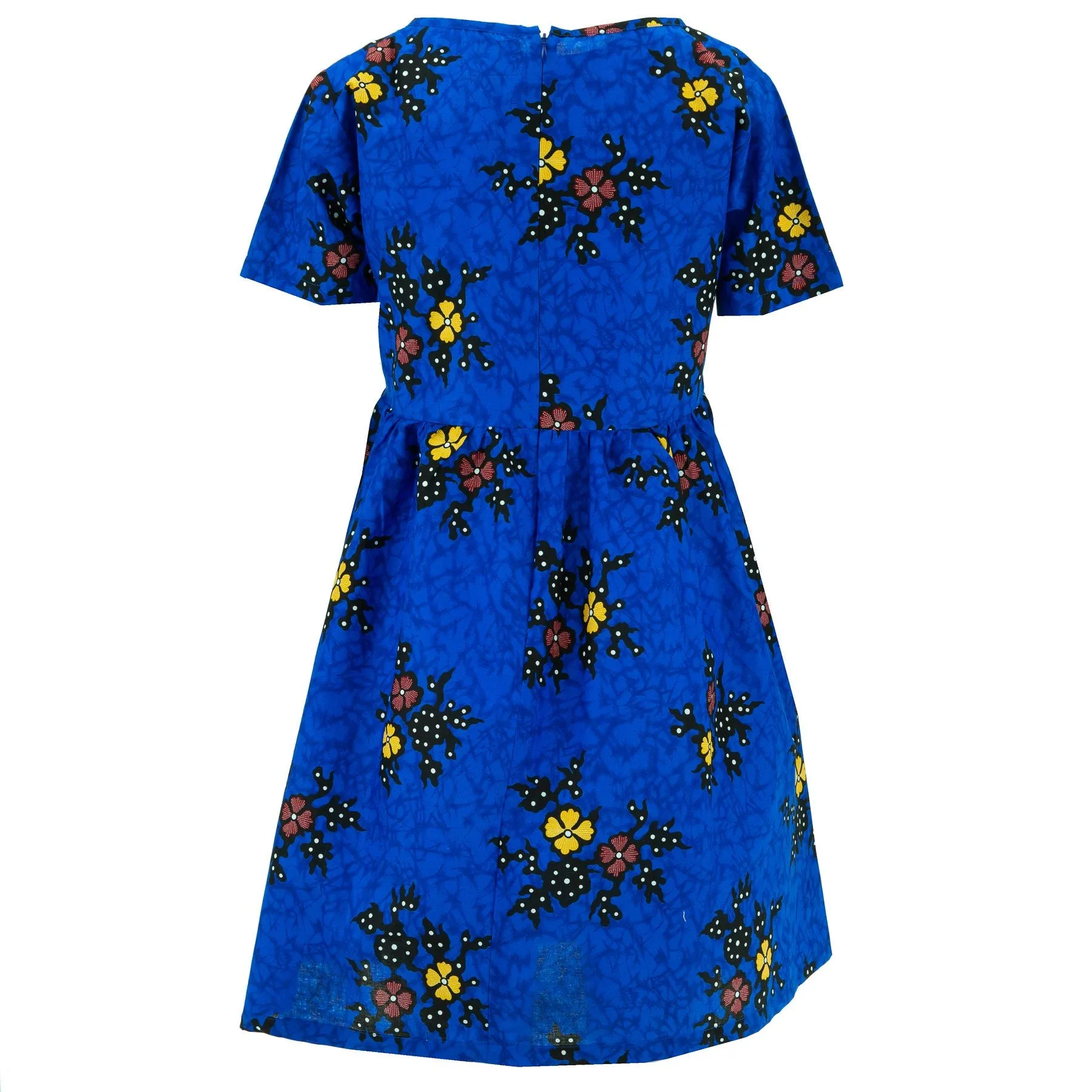 Empire Line Tea Dress - Blue Freesia