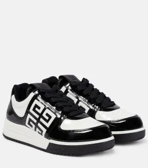 G4 Givenchy leather low top sneakers, black