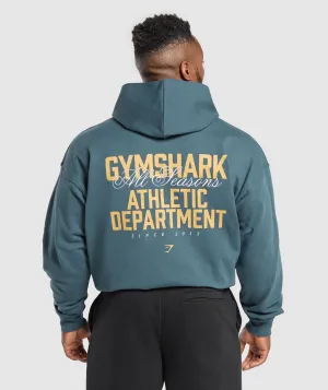 Gymshark Athletic Department Hoodie - Cargo Blue