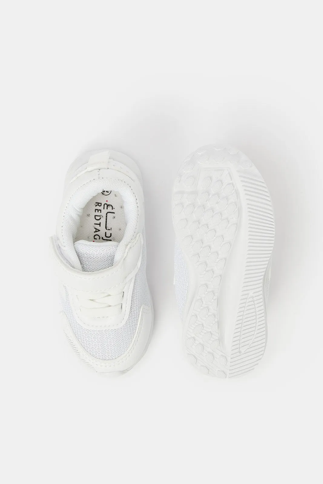 Infant Boys White Slip-On Trainer