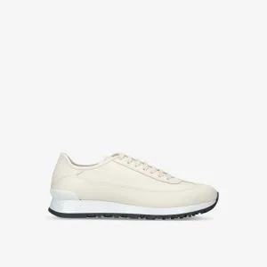 John Lobb Leather Low Top Sneakers Foundry II Bone