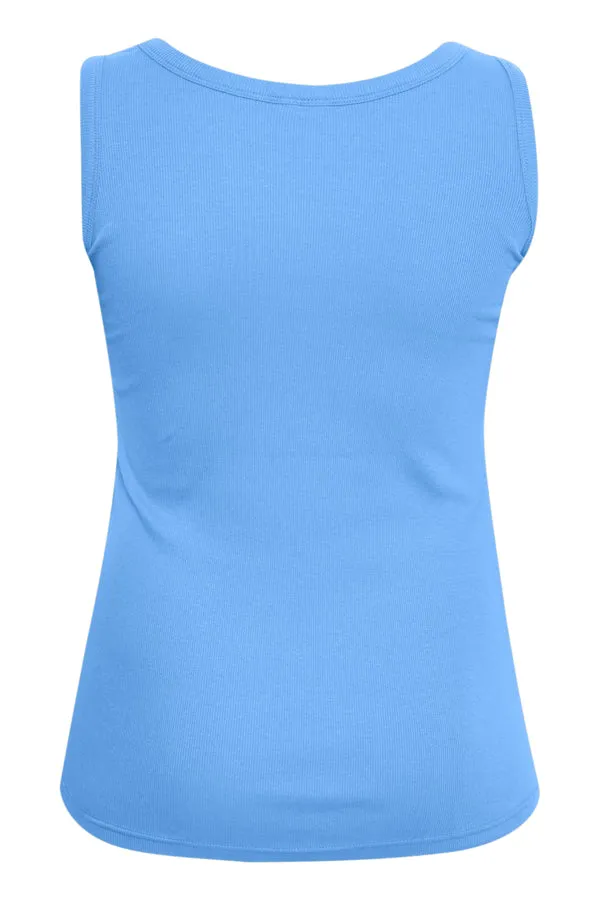 Kaffe Curve Carina Vest Top in Ultramarine