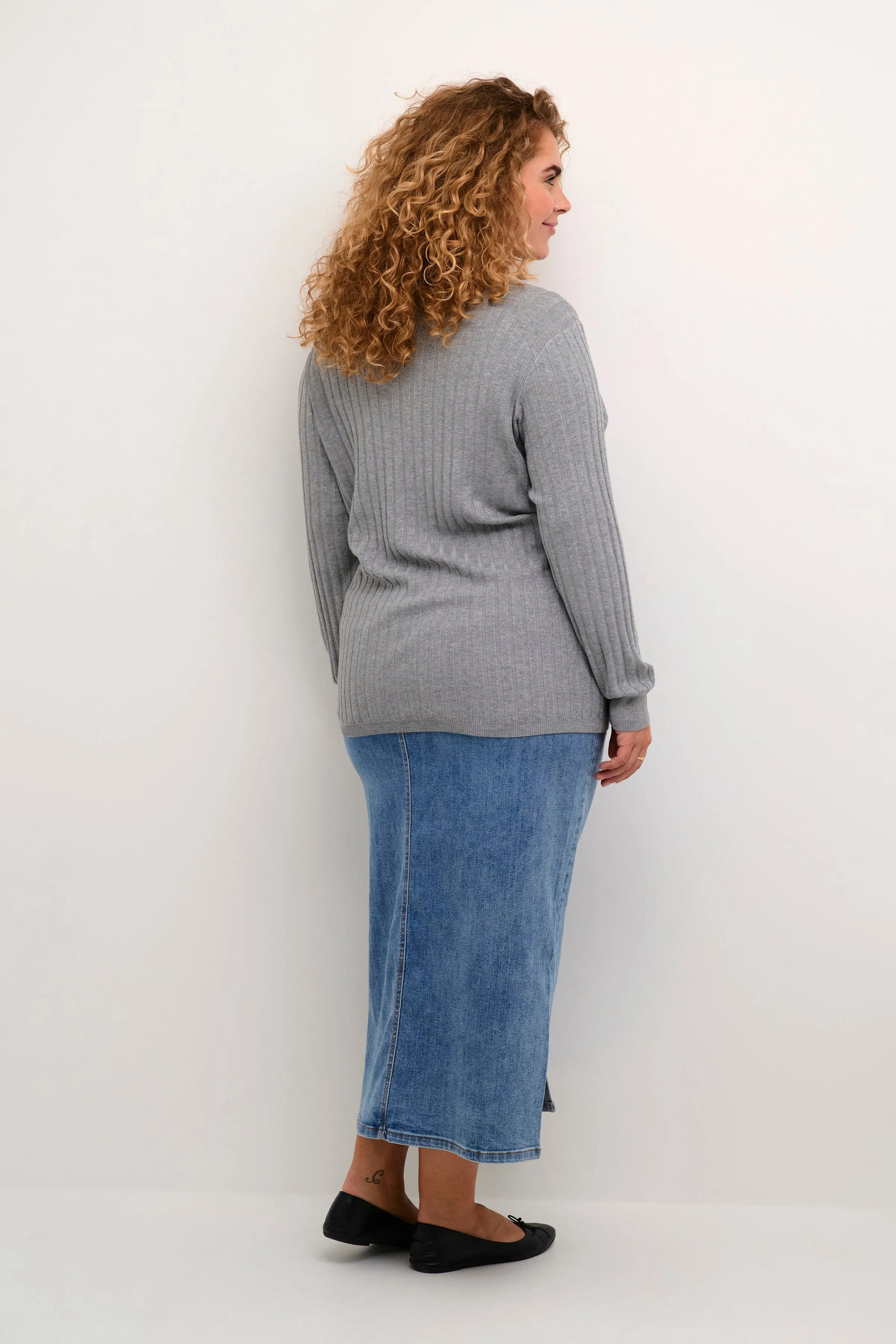 Kaffe Curve Lona Knit in Grey