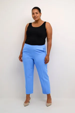 Kaffe Curve Sakira Crop Trousers in Ultramarine