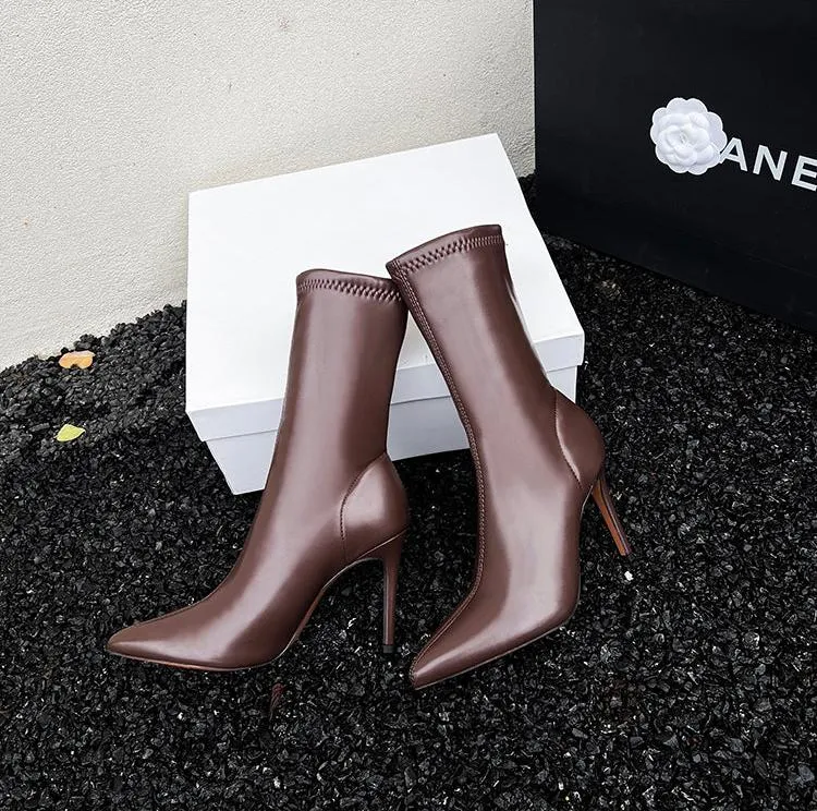 Keara Pointed Toe Ankle Boots