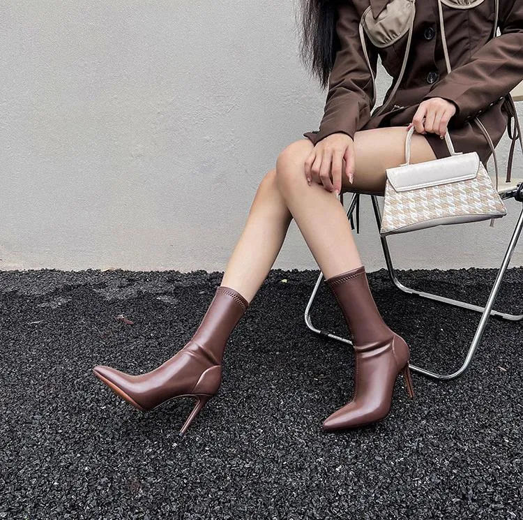 Keara Pointed Toe Ankle Boots