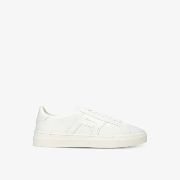 Leather low top sneakers Gloria DBS Santoni, white