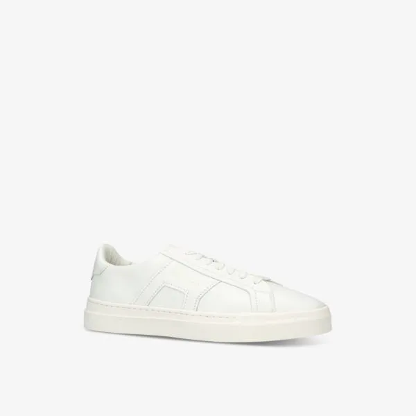 Leather low top sneakers Gloria DBS Santoni, white