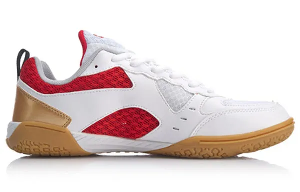 Li-Ning Ma Long Signature Table Tennis Shoes 'Red White', white