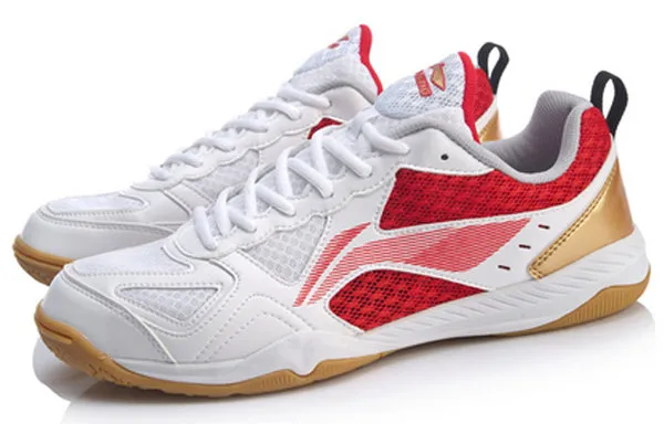 Li-Ning Ma Long Signature Table Tennis Shoes 'Red White', white