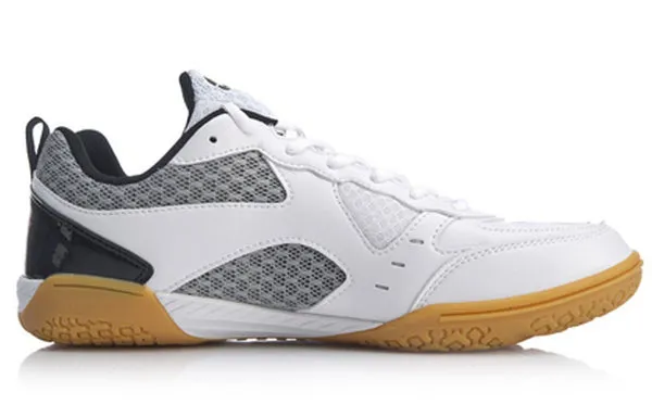 Li-Ning Ma Long Signature Table Tennis Shoes 'White Black', white