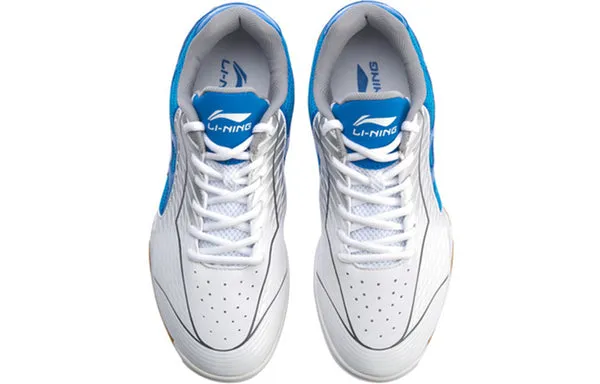 Li-Ning Ma Long Signature Table Tennis Shoes 'White Blue', white