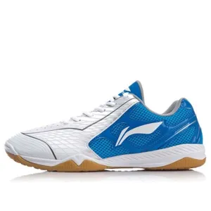 Li-Ning Ma Long Signature Table Tennis Shoes 'White Blue', white