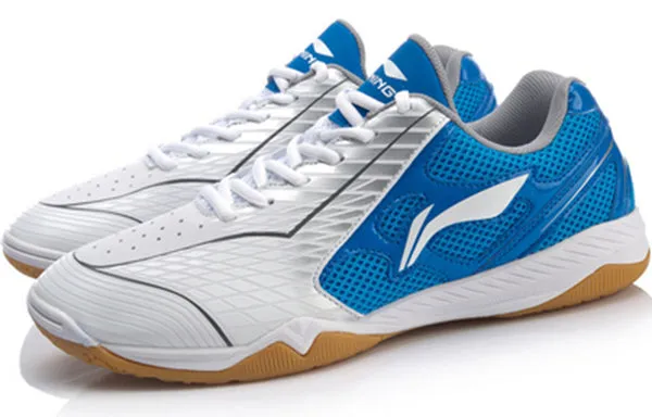 Li-Ning Ma Long Signature Table Tennis Shoes 'White Blue', white