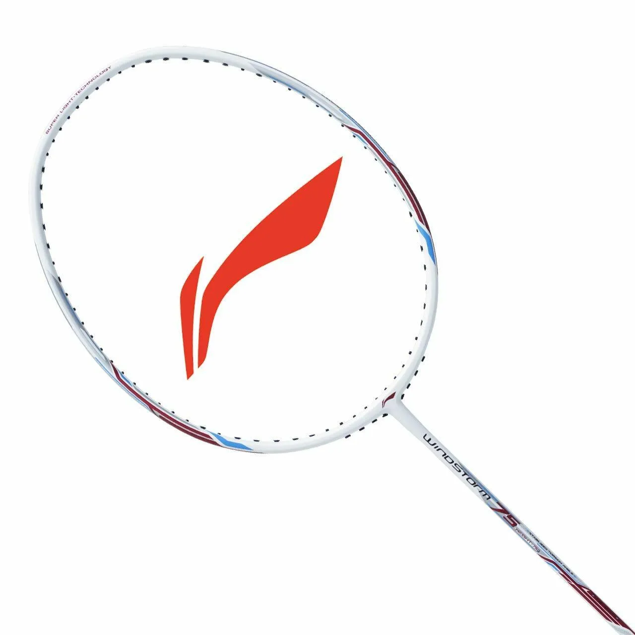 LI-NING Windstorm 75 White Badminton Racket - Unleash Power and Precision