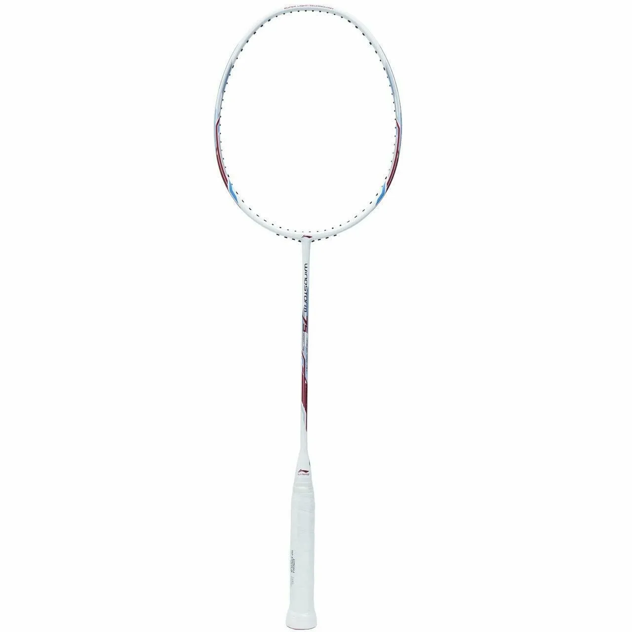 LI-NING Windstorm 75 White Badminton Racket - Unleash Power and Precision