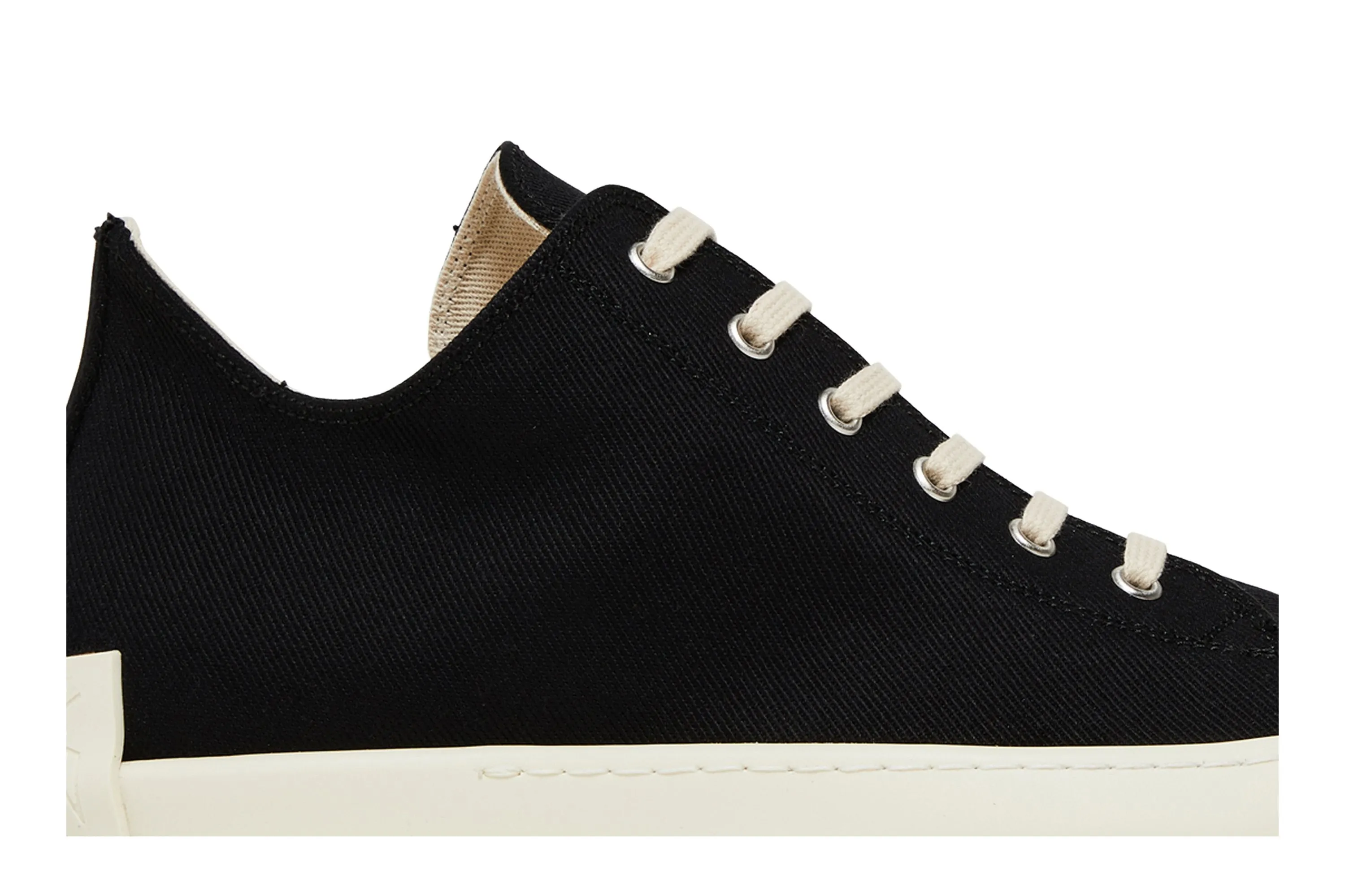 Low-top sneakers Rick Owens DRKSHDW Fogachine Cotton Denim Low, black