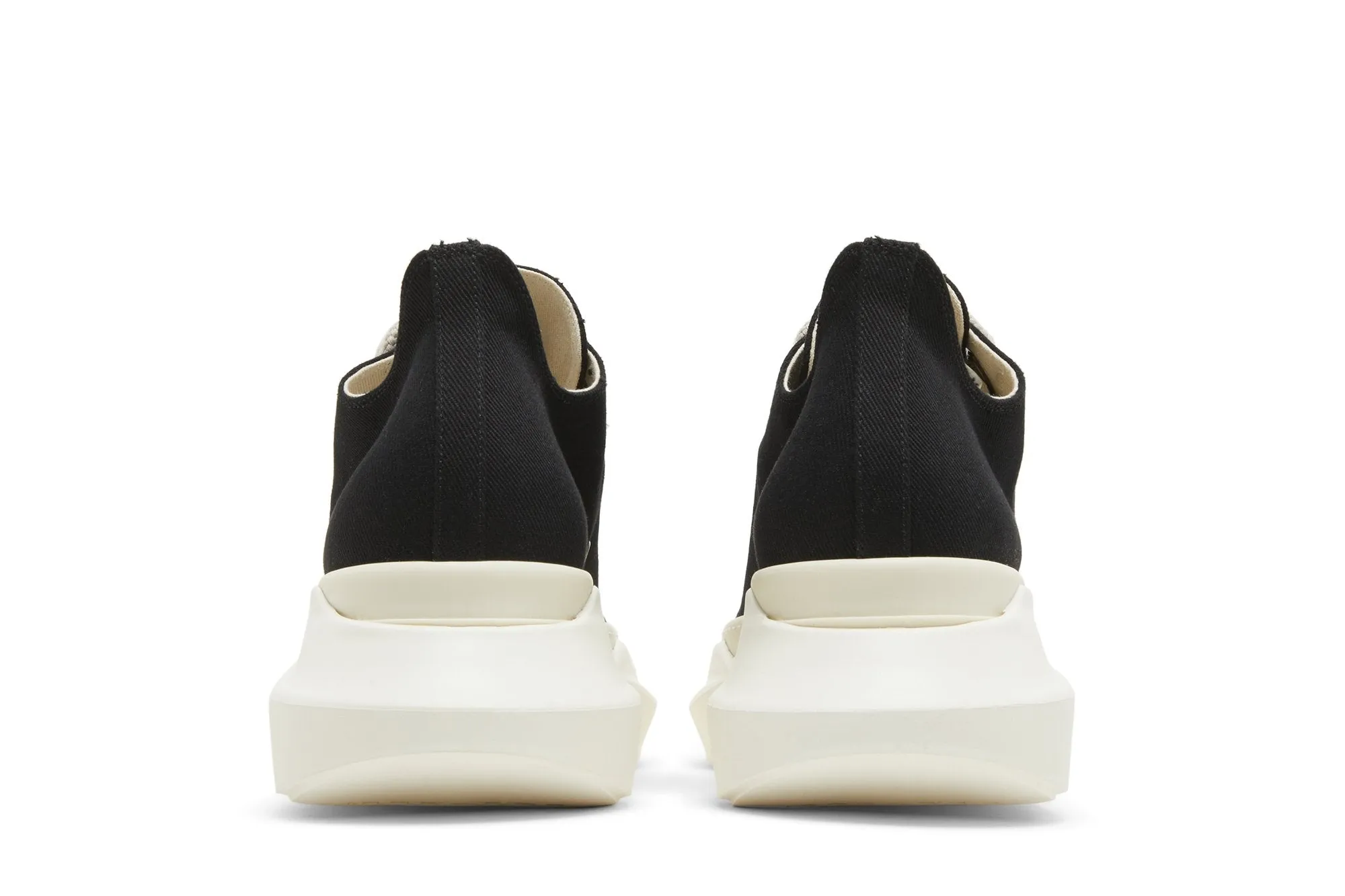 Low-top sneakers Rick Owens DRKSHDW Fogachine Cotton Denim Megalace Abstract Low, black