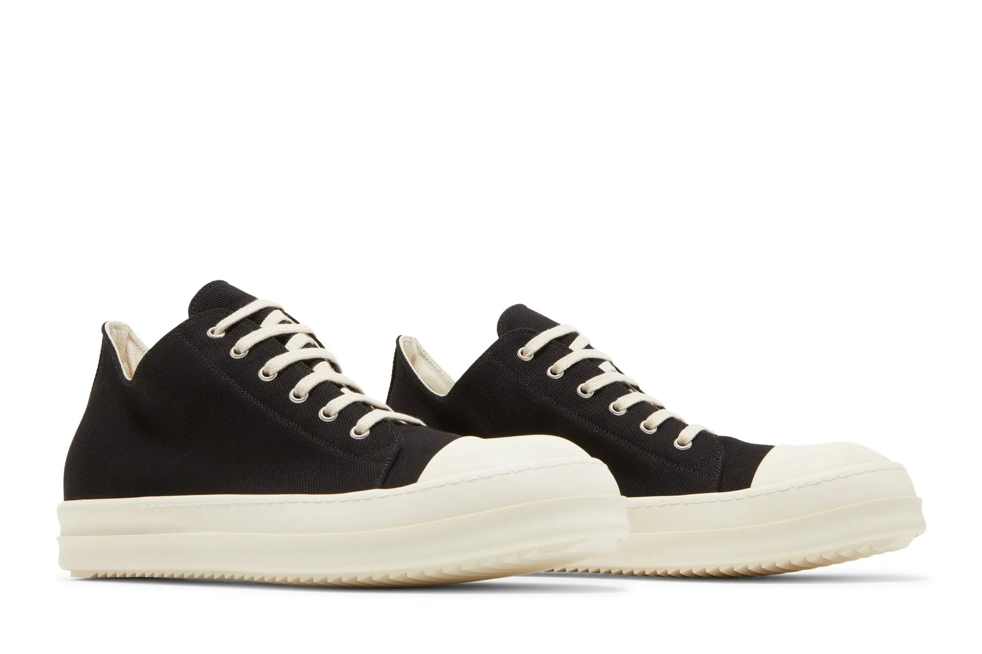 Low-top sneakers Rick Owens DRKSHDW Strobe Cotton Denim Low, black