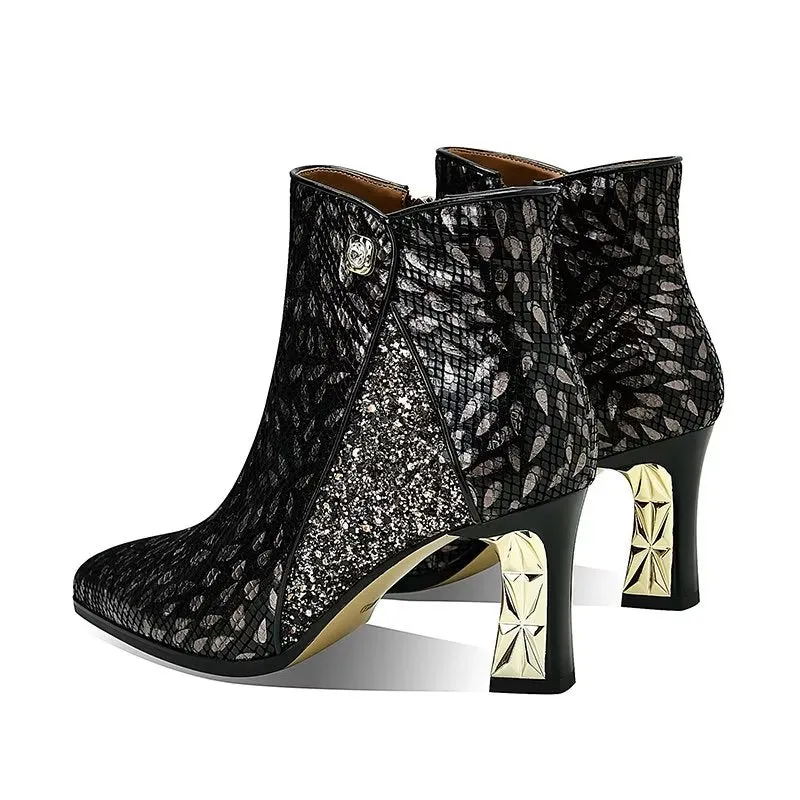 Luxe Exotica Autumn Ankle Boots