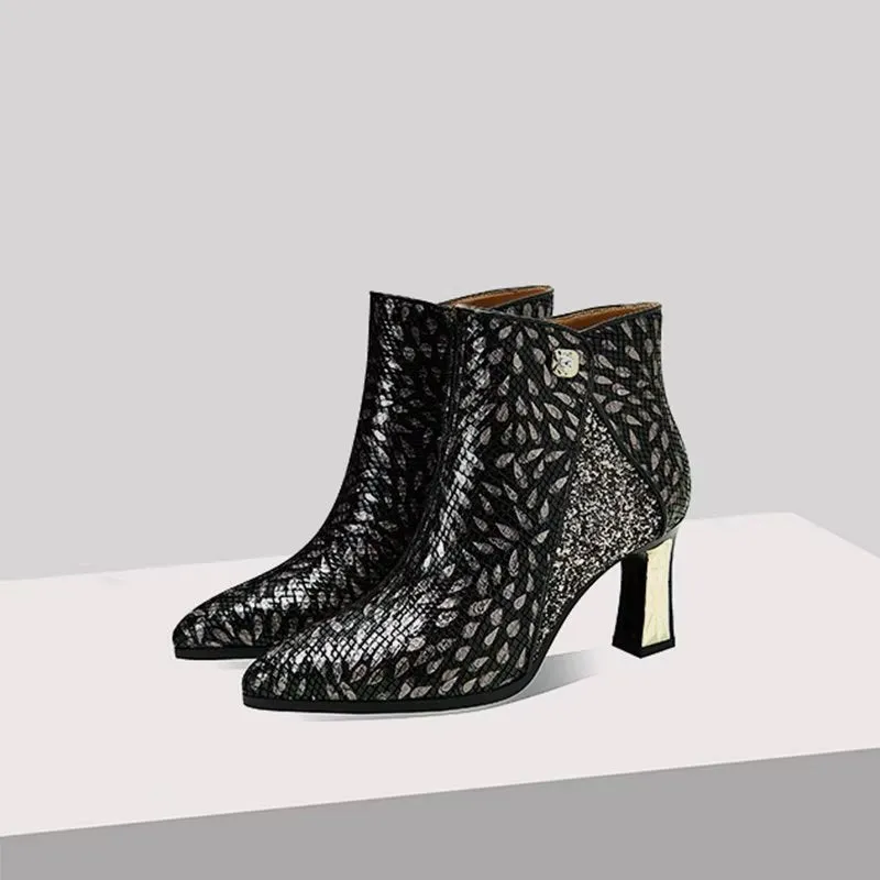 Luxe Exotica Autumn Ankle Boots