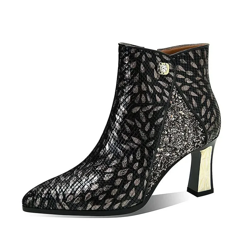 Luxe Exotica Autumn Ankle Boots