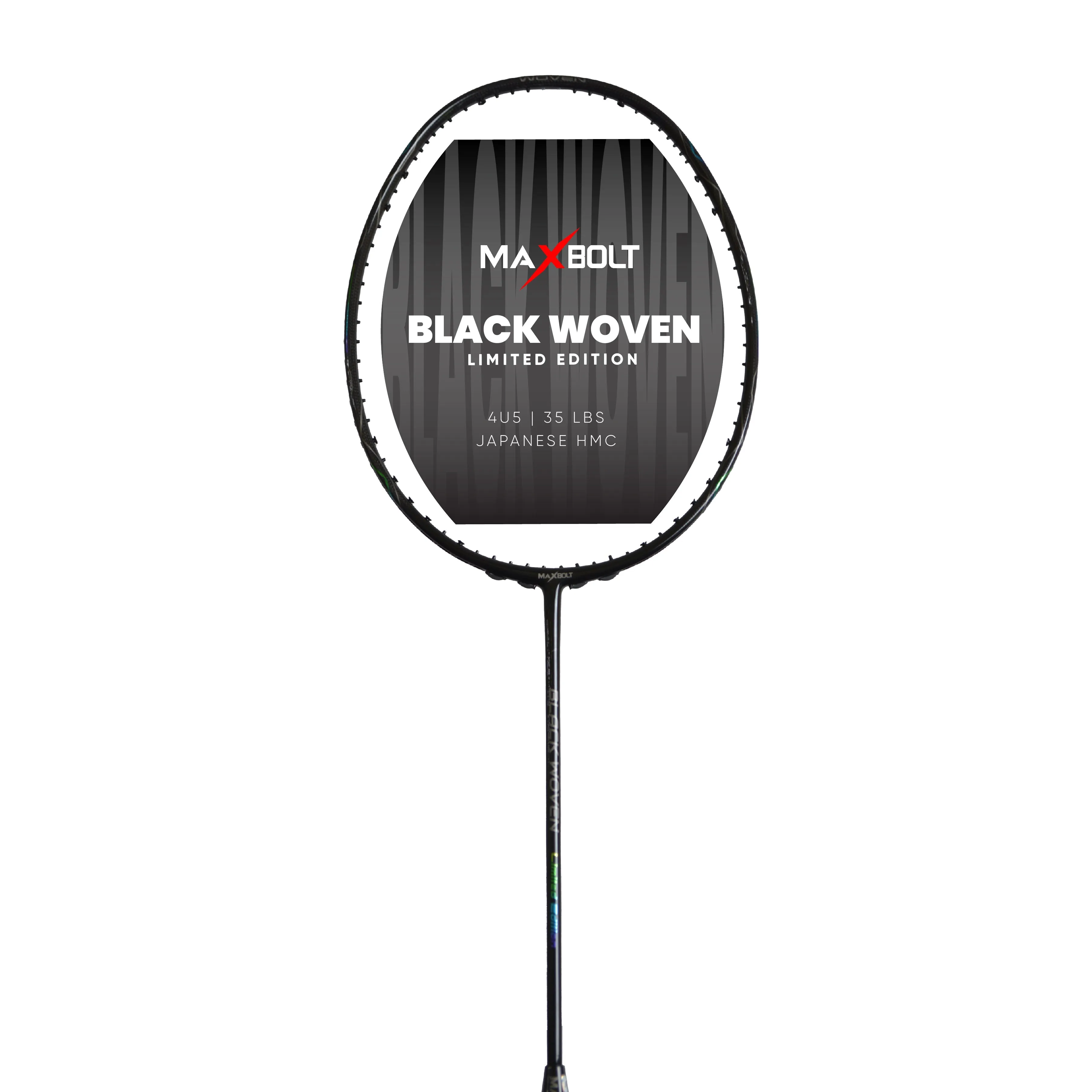 Maxbolt Black Woven Limited Edition Badminton Racket