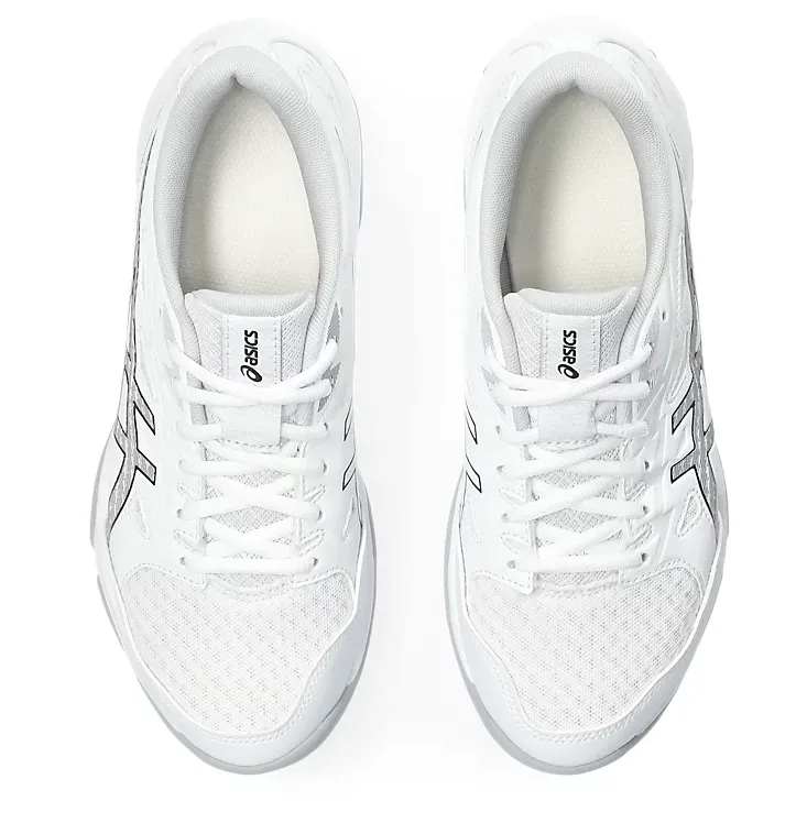 new - Asics Gel-Rocket 11 Women's Court Shoes, White/Pure Silver